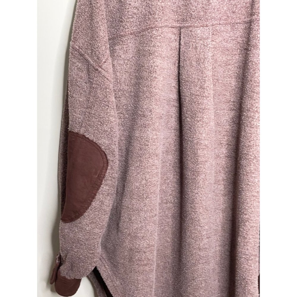 Free People Ruby Oversized Fleece Shirt Jacket Shacket Date Night Cozy Large NEW - Picture 7 of 8